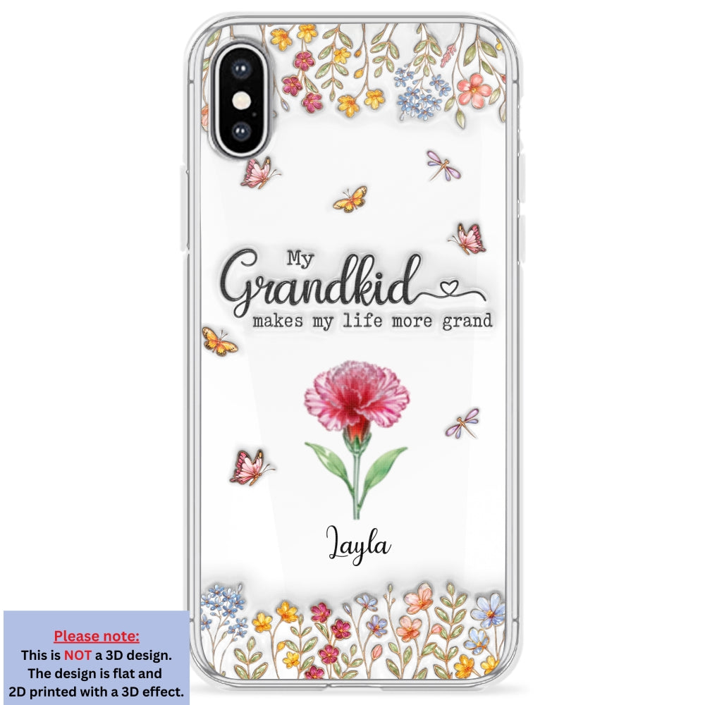 Make Life More Grand With Lovely Kids - Personalized 3D Inflated Effect Phone Case