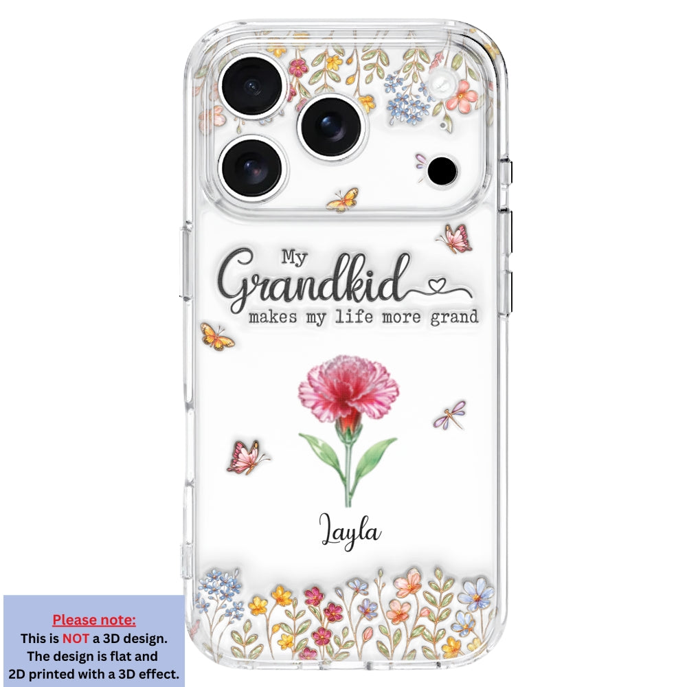 Make Life More Grand With Lovely Kids - Personalized 3D Inflated Effect Phone Case