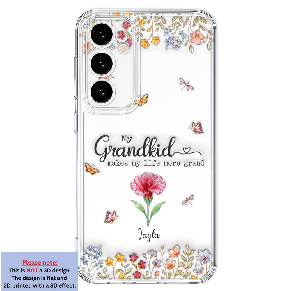 Make Life More Grand With Lovely Kids - Personalized 3D Inflated Effect Phone Case