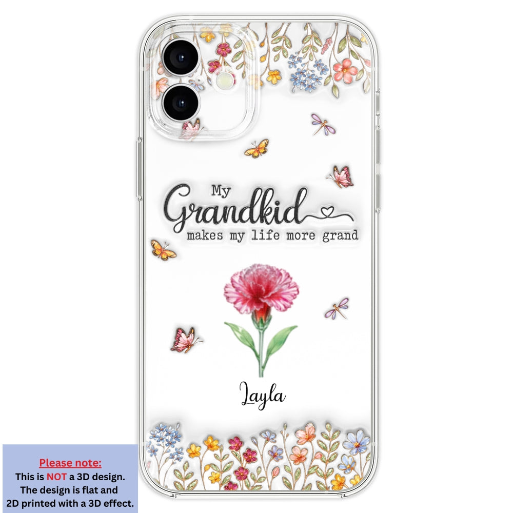 Make Life More Grand With Lovely Kids - Personalized 3D Inflated Effect Phone Case
