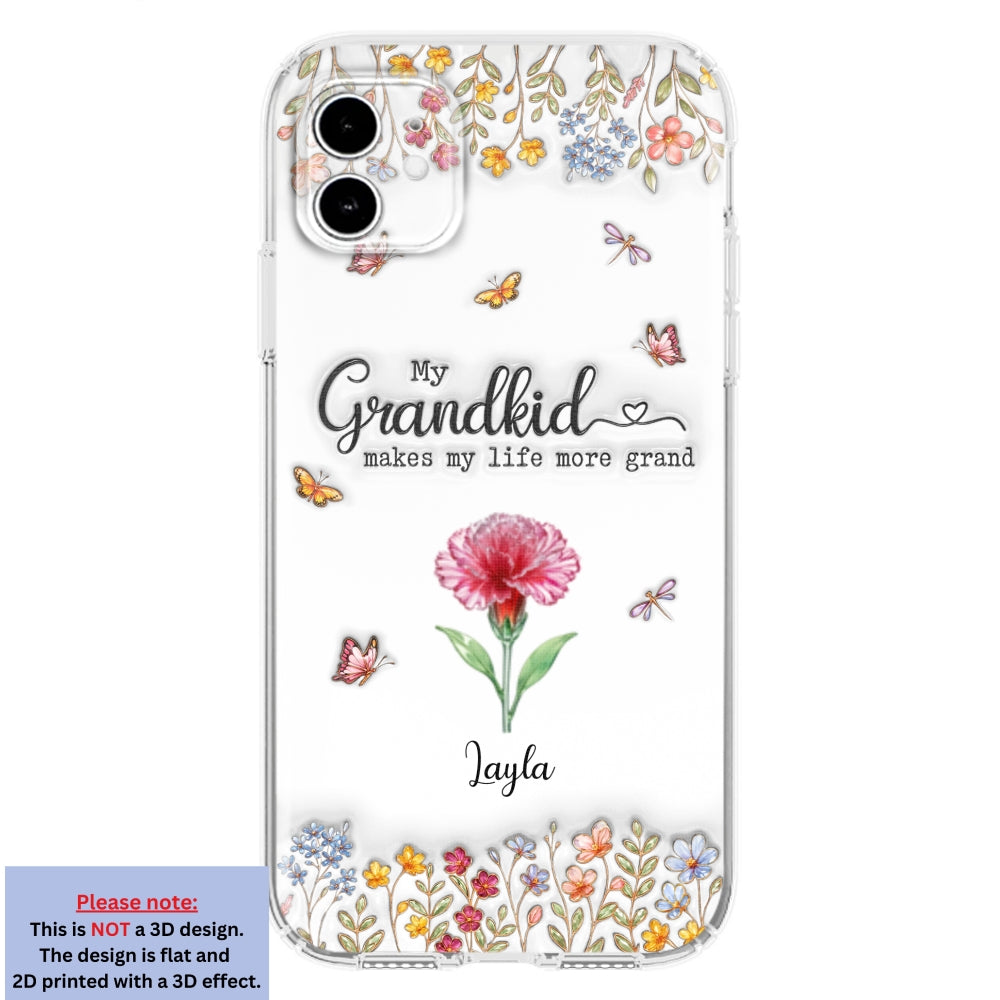 Make Life More Grand With Lovely Kids - Personalized 3D Inflated Effect Phone Case