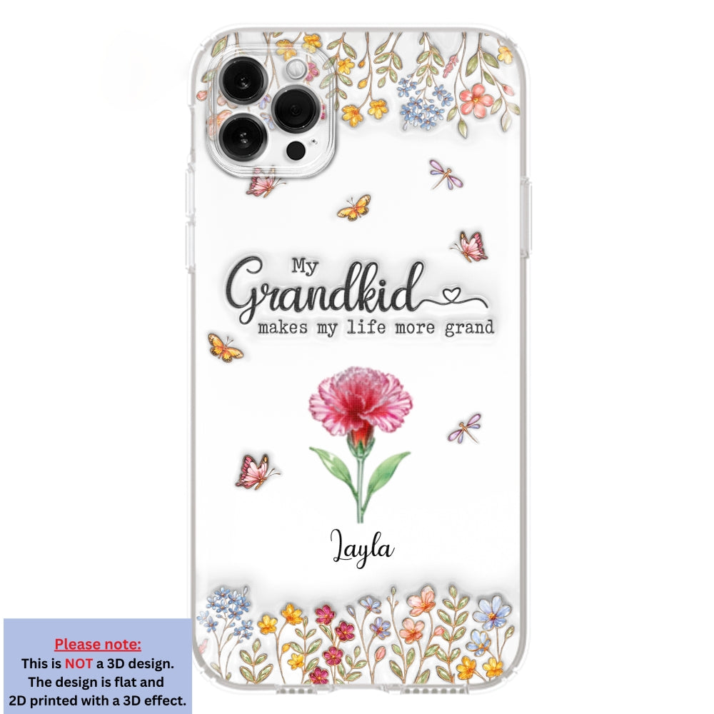 Make Life More Grand With Lovely Kids - Personalized 3D Inflated Effect Phone Case