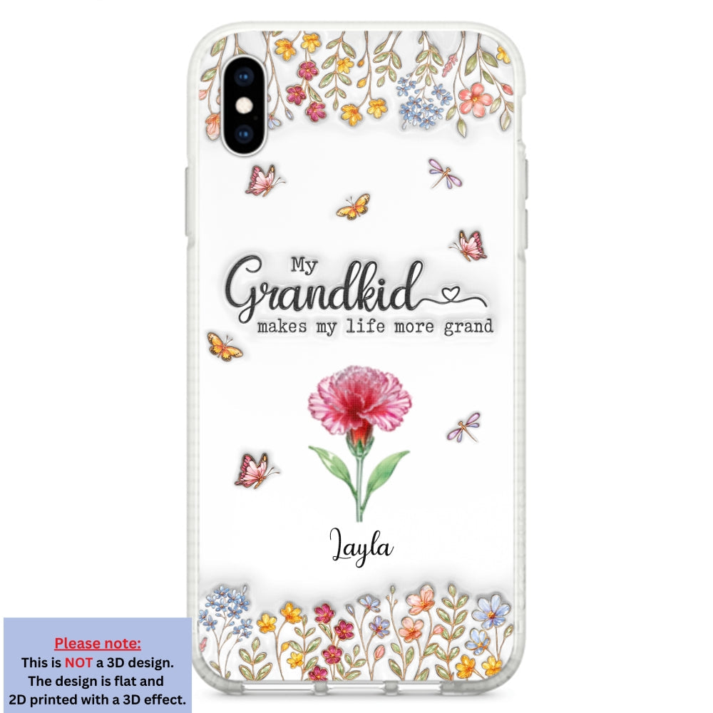 Make Life More Grand With Lovely Kids - Personalized 3D Inflated Effect Phone Case