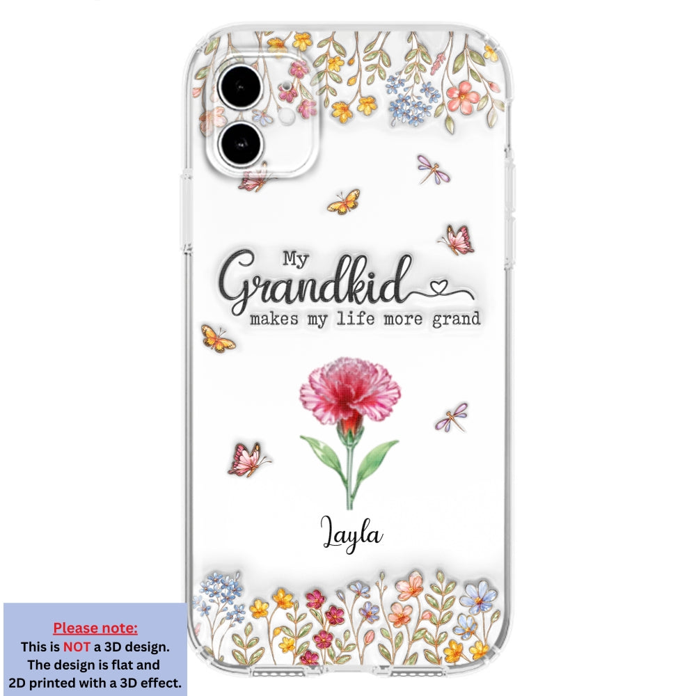 Make Life More Grand With Lovely Kids - Personalized 3D Inflated Effect Phone Case
