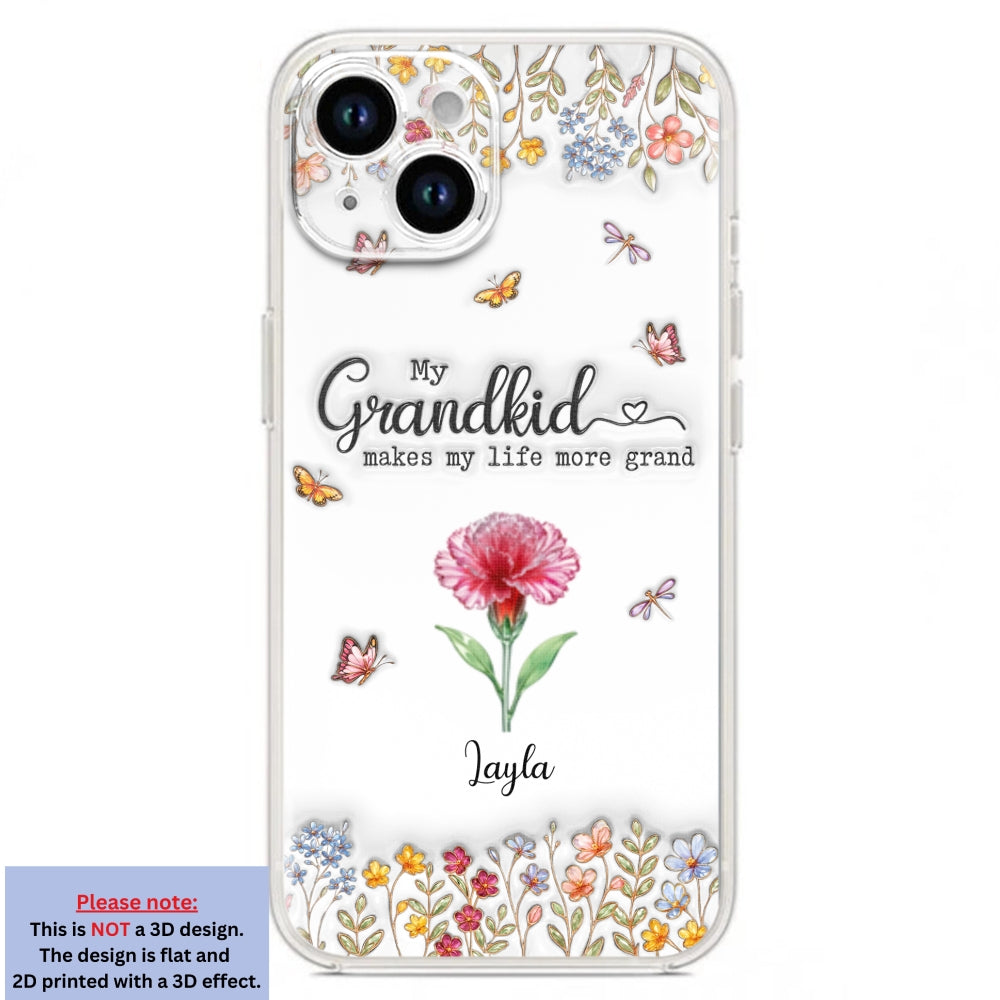 Make Life More Grand With Lovely Kids - Personalized 3D Inflated Effect Phone Case