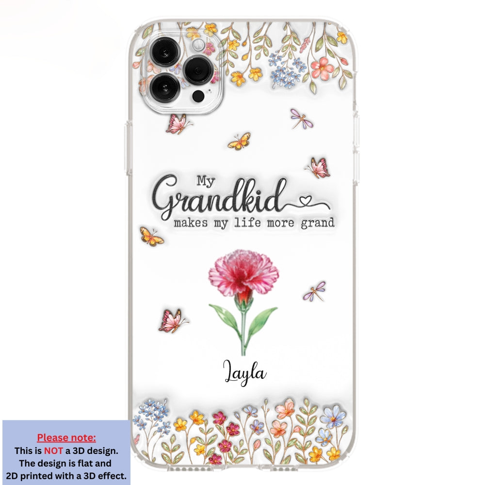 Make Life More Grand With Lovely Kids - Personalized 3D Inflated Effect Phone Case