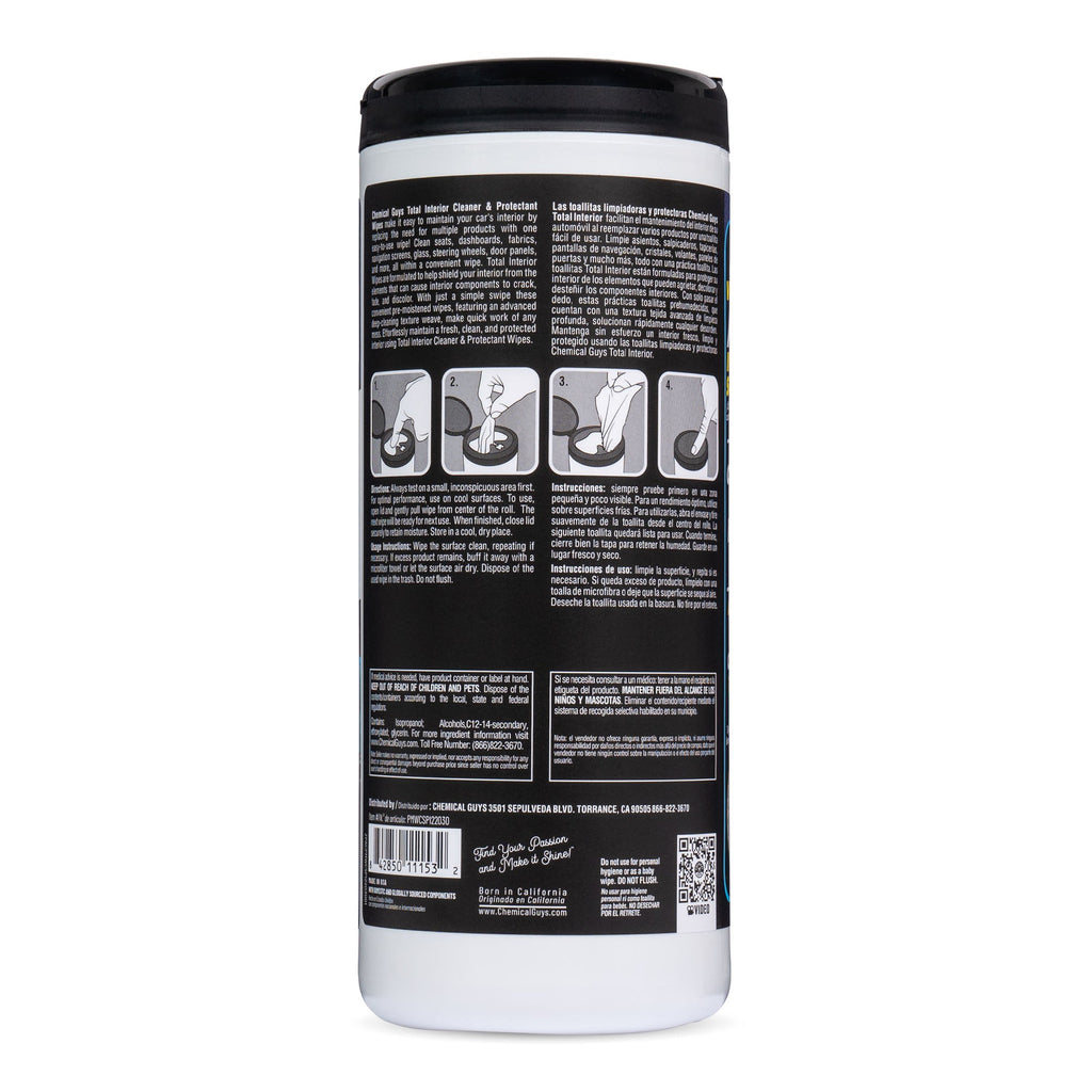 Total Interior Cleaner & Protectant Canister Wipes - image 13