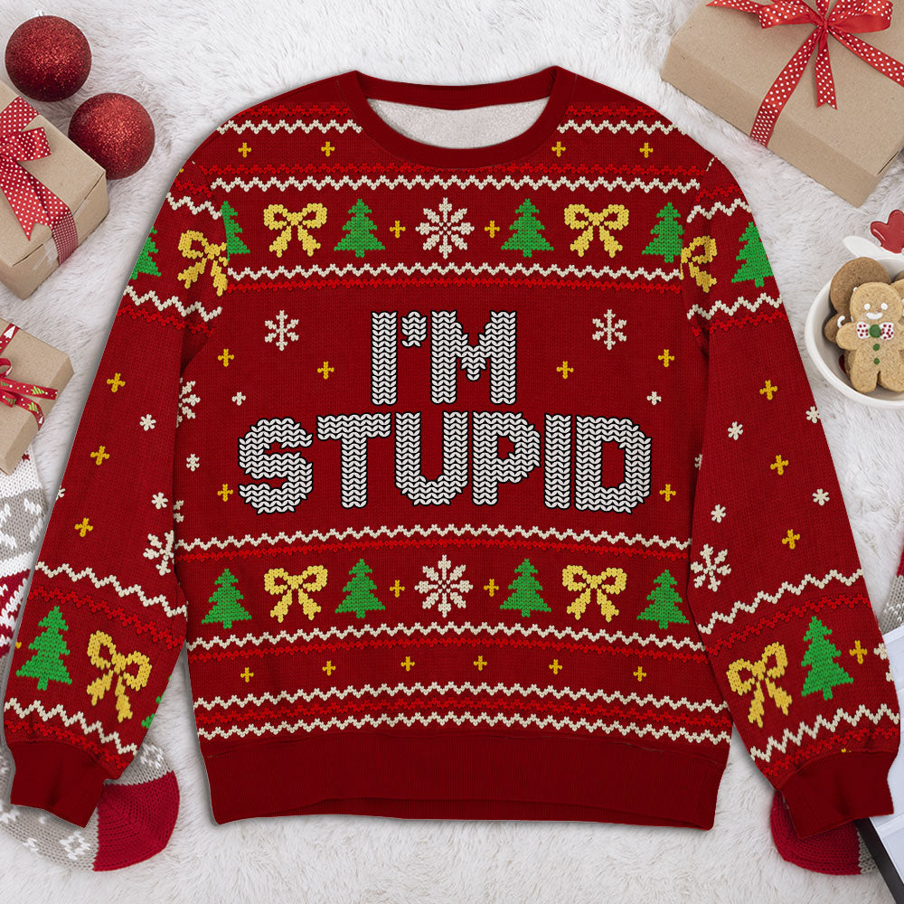 Custom Couple Christmas Sweatshirt, Anniversary Gift • Matching Couple - Personalized All-Over-Print Sweatshirt