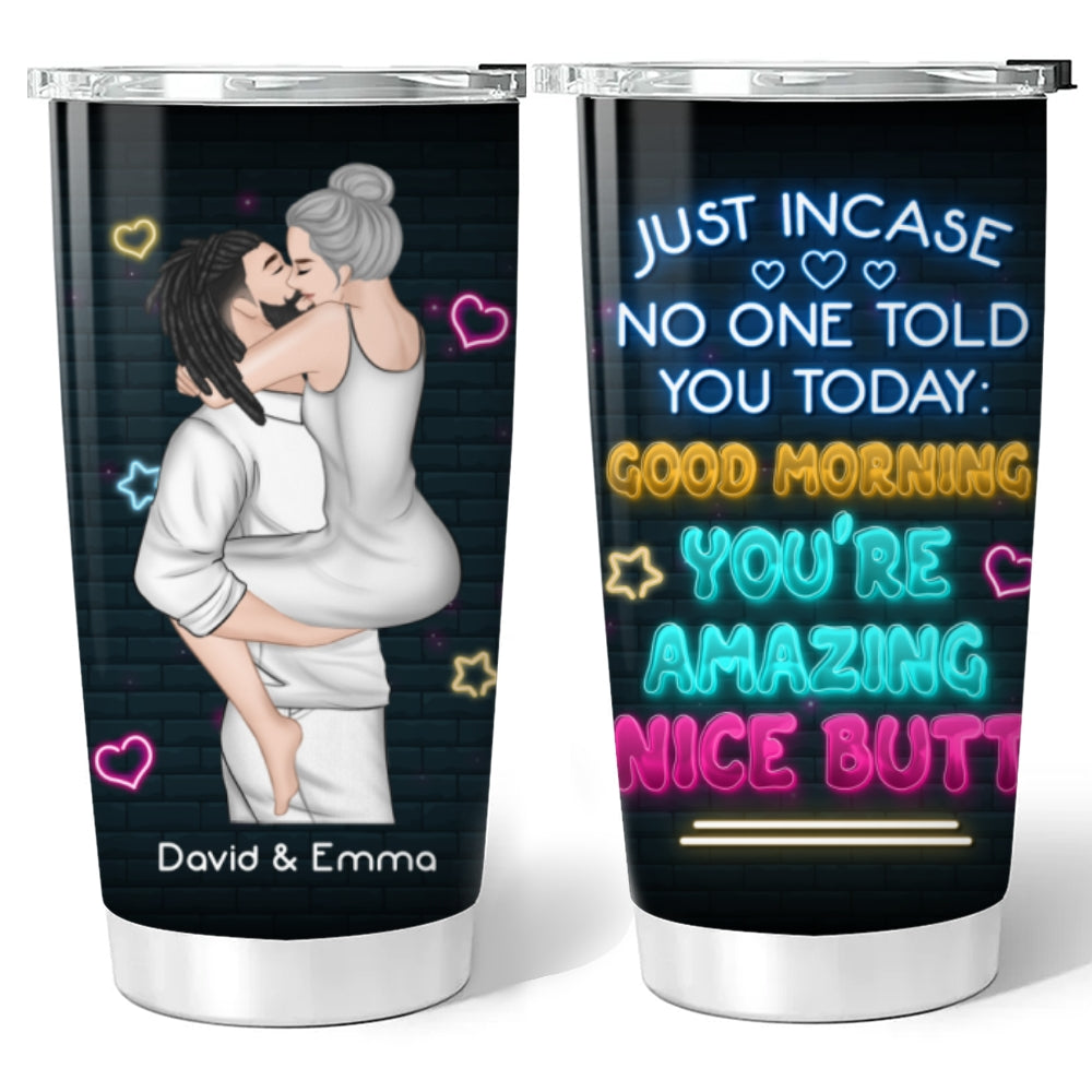 Good Morning Baby Girl - Personalized Tumbler