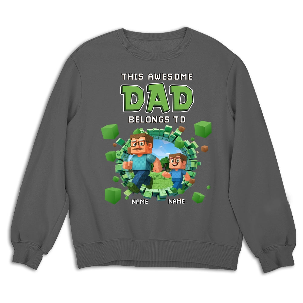 Custom Father's Day, Special Gift for Dad & Grandpa • Pixel Island Hero - Personalized Shirt