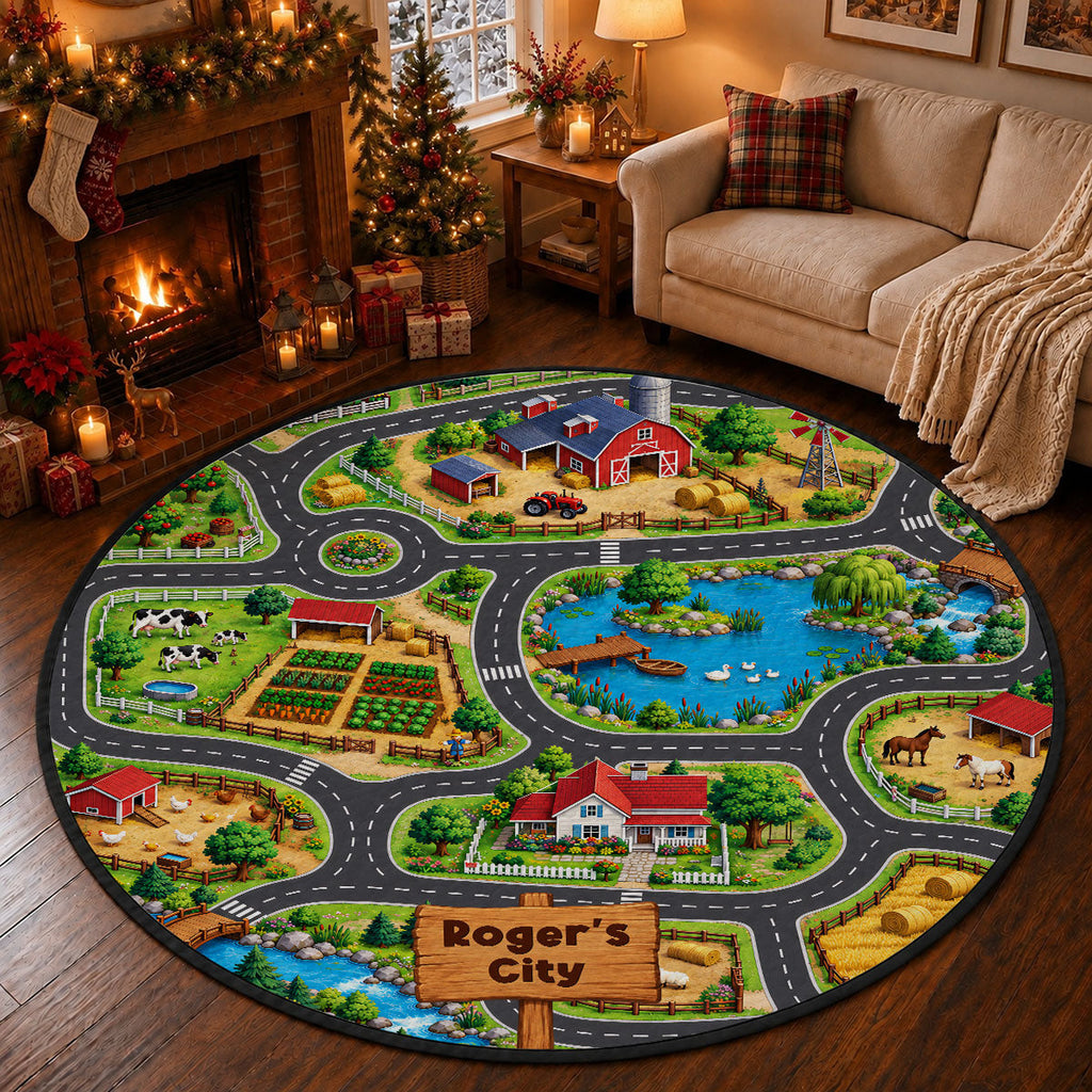 Car Racing Game - Personalized Quilted Mat