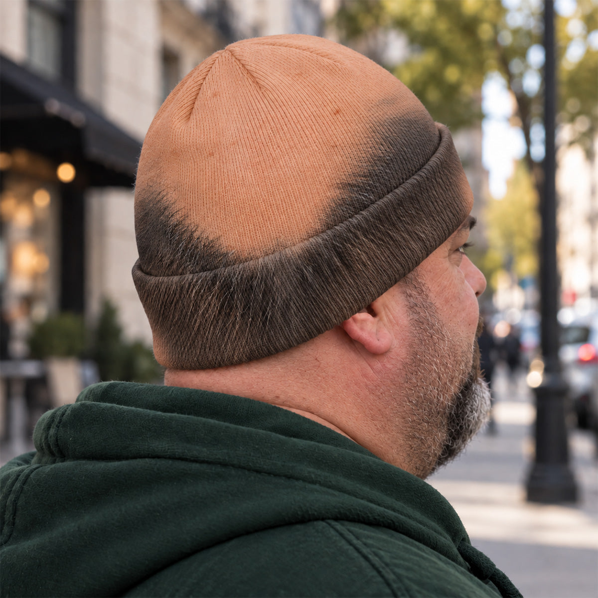 Funny Baldie - Personalized Knit Beanie Hat