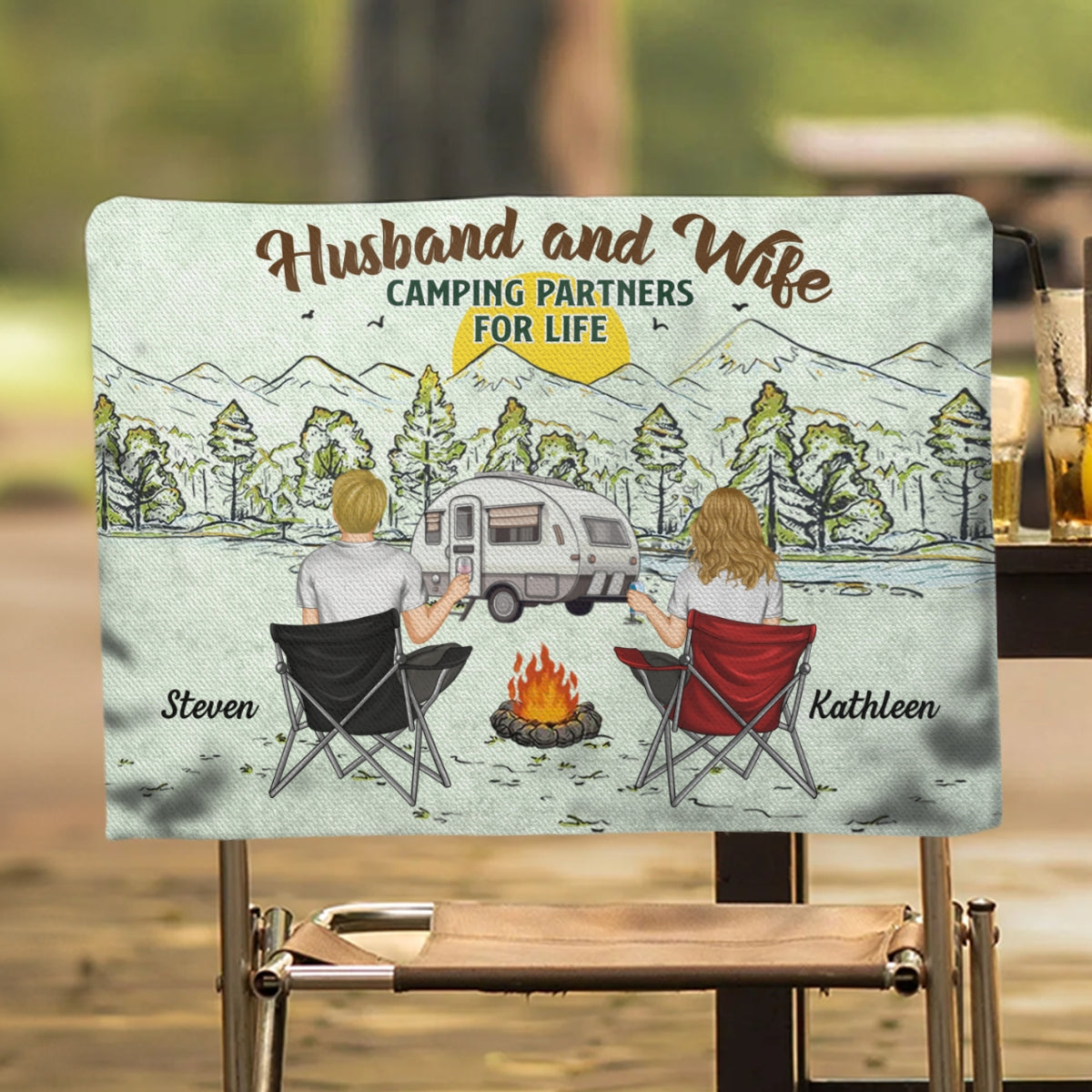 Camping For Life - Personalized Camping Chair Cover