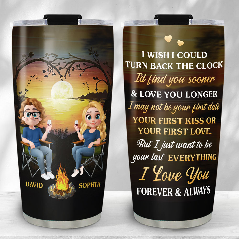 Custom Christmas Anniversary Gifts For Wife • Your Last - Personalized Tumbler