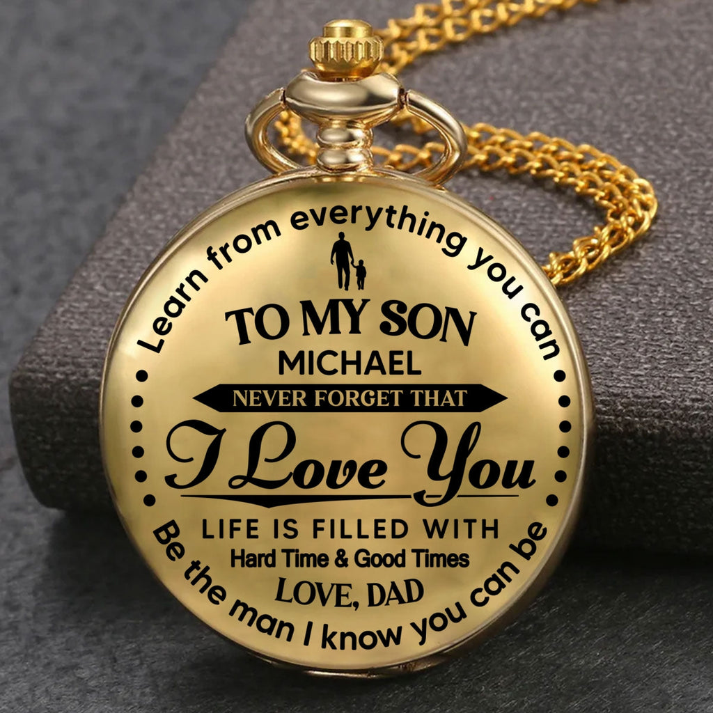 Be The Man I Know You Can Be - Personalized Pocket Watch