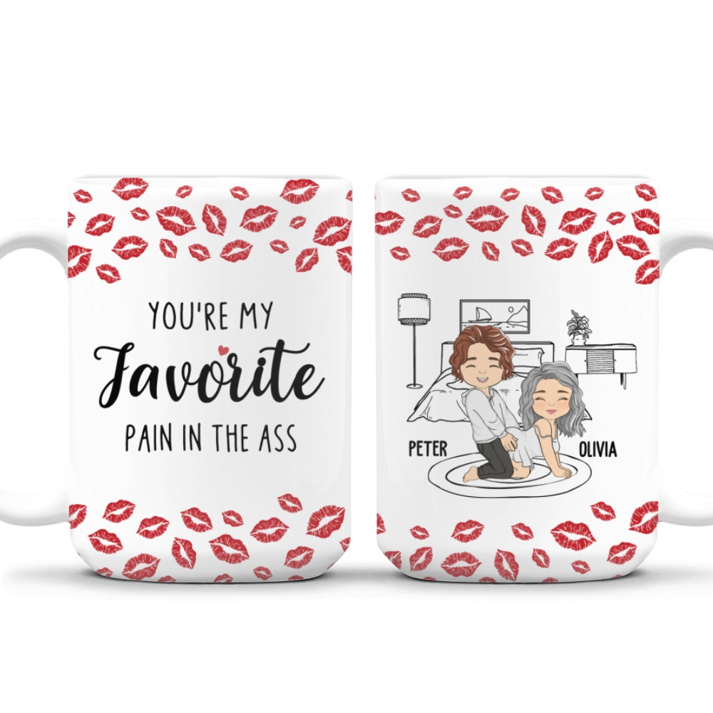 Custom Anniversary Keepsake Gifts For Couple • My Favourite Pain Husband - Personalized Mug