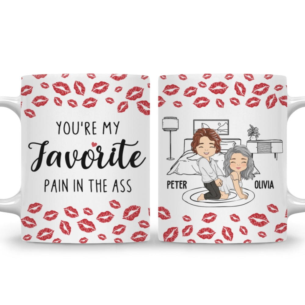 Custom Anniversary Keepsake Gifts For Couple • My Favourite Pain Husband - Personalized Mug