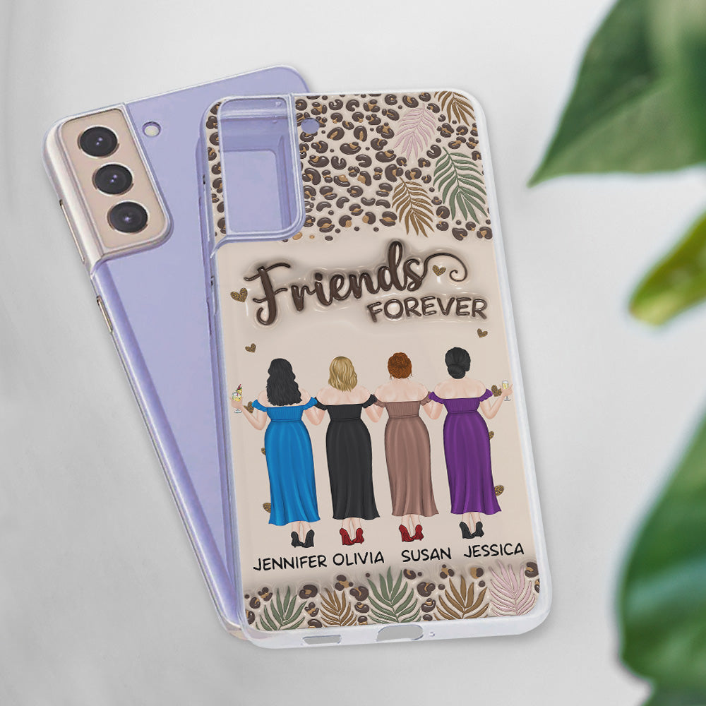 Bestie Forever - Personalized 3D Inflated Effect Phone Case
