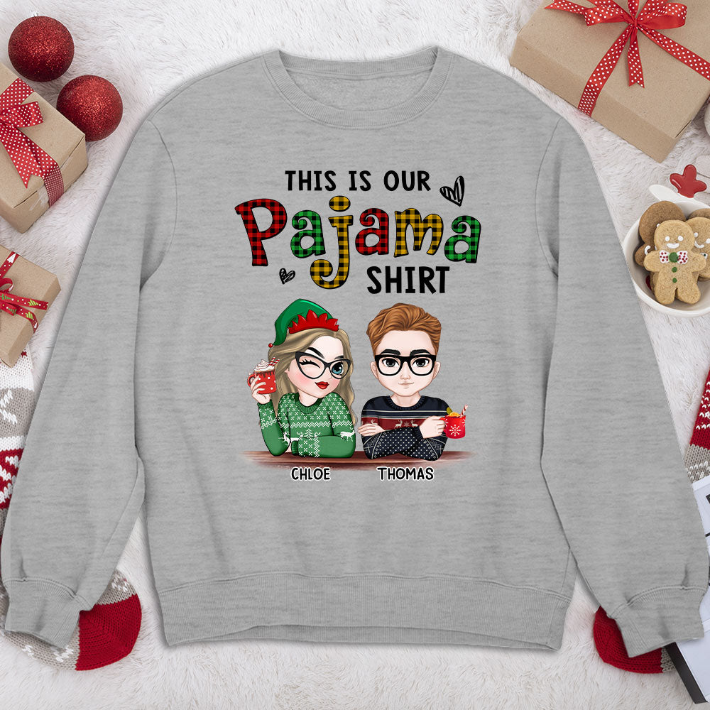 Custom Christmas & Birthday Keepsake Gift • Our Pajama - Personalized Shirt