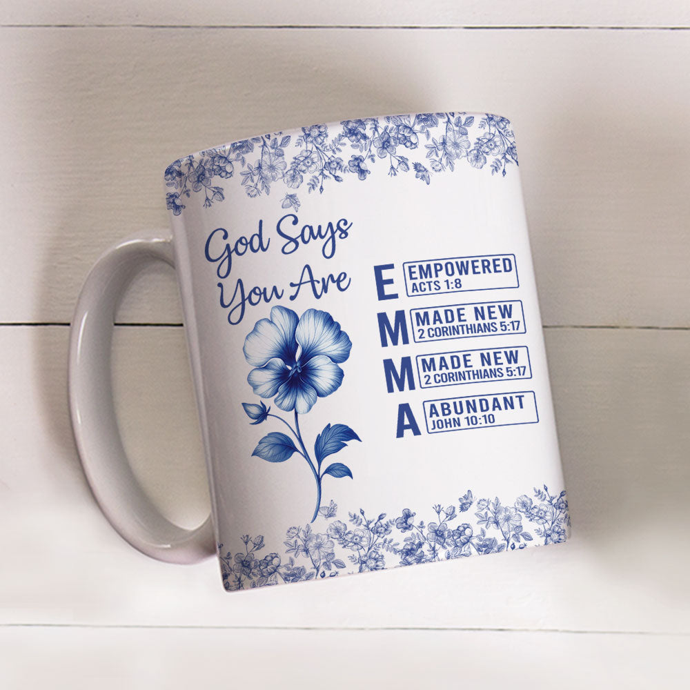 Custom Christmas & Birthday Gift for Daughter • As God Says - Personalized Coffee Mug