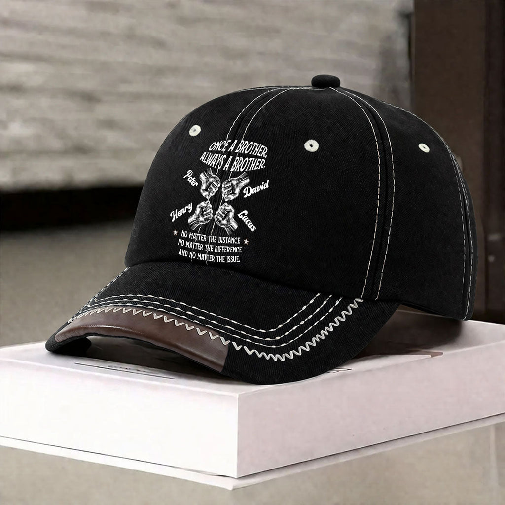 Always My Brother - Personalized Vintage Soft Baseball Cap