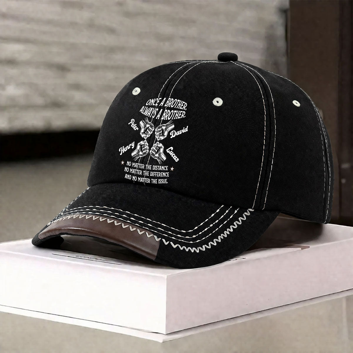 Always My Brother - Personalized Vintage Soft Baseball Cap
