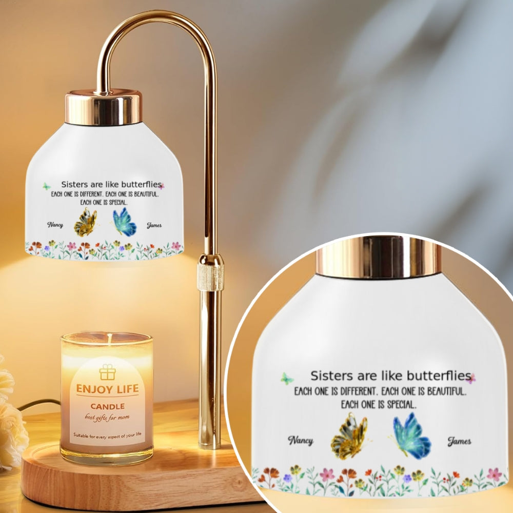 Festive Sister Love - Personalized Candle Warmer Lamp