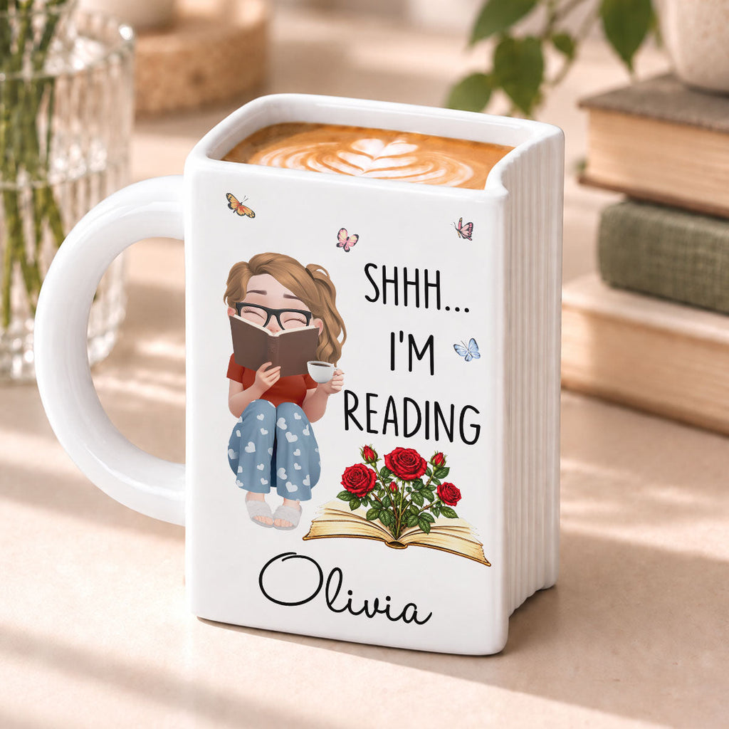 Custom Best Friend, Christmas & Birthday Friendship Keepsake Gift • Do Not - Personalized Book Shaped Mug