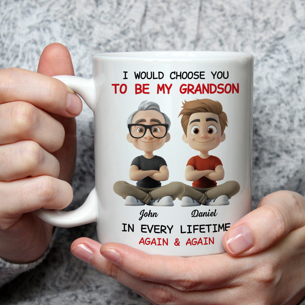 Custom Christmas & Birthday Gift for Granddaughter • Always Choose You My Grandkid - Personalized Coffee Mug
