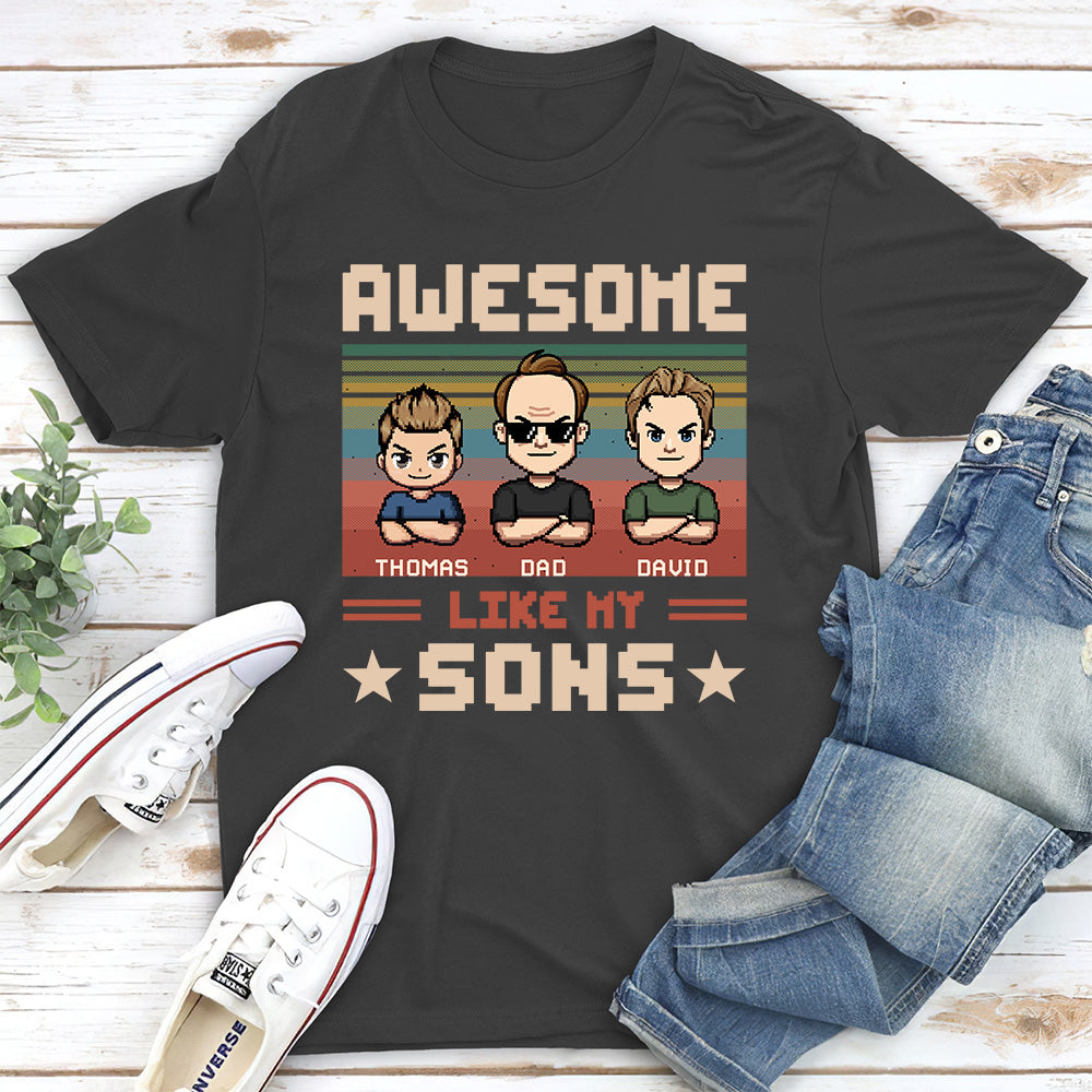 Custom Father's Day, Special Gift for Dad & Grandpa • Awesome Dad And Awesome Daughter - Personalized Shirt