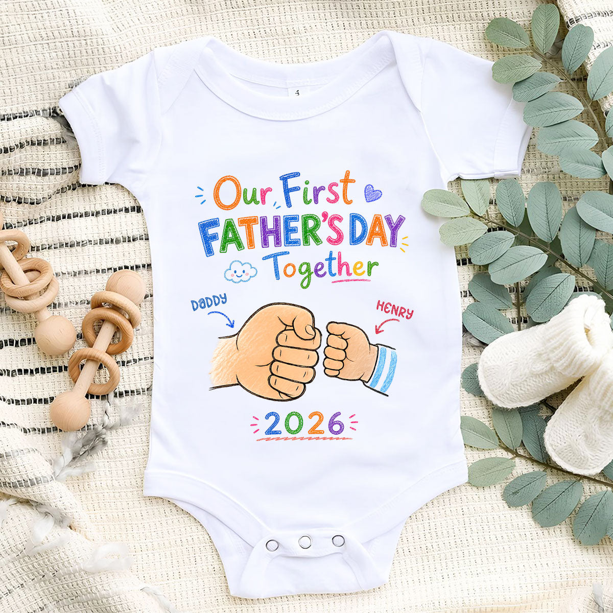 Our First Year - Personalized Baby Onesie