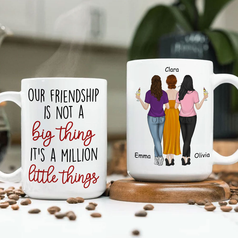 Custom Best Friend, Christmas & Birthday Friendship Keepsake Gift • A Million Little Things - Personalized Coffee Mug