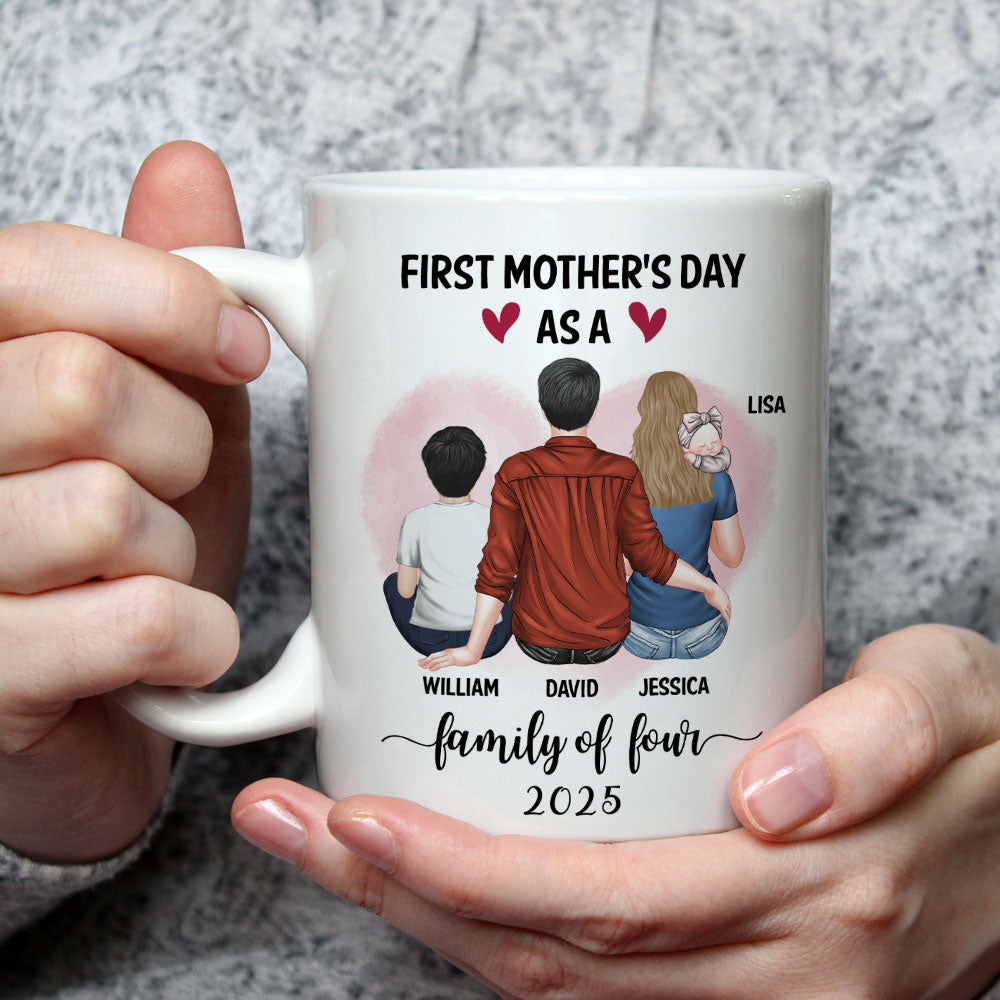 Custom First Mother's Day for Daughter, Christmas Gift for New Mom • Happy Mother Day - Personalized Coffee Mug