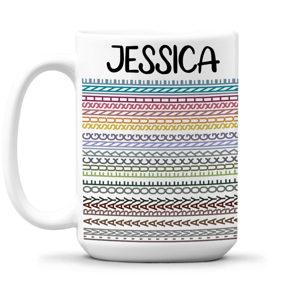 Custom Hidden Message Mug, Funny Gag Gift for Coworker Friend Girlfriend • Happiness Hits Like A Truck - Personalized Coffee Mug