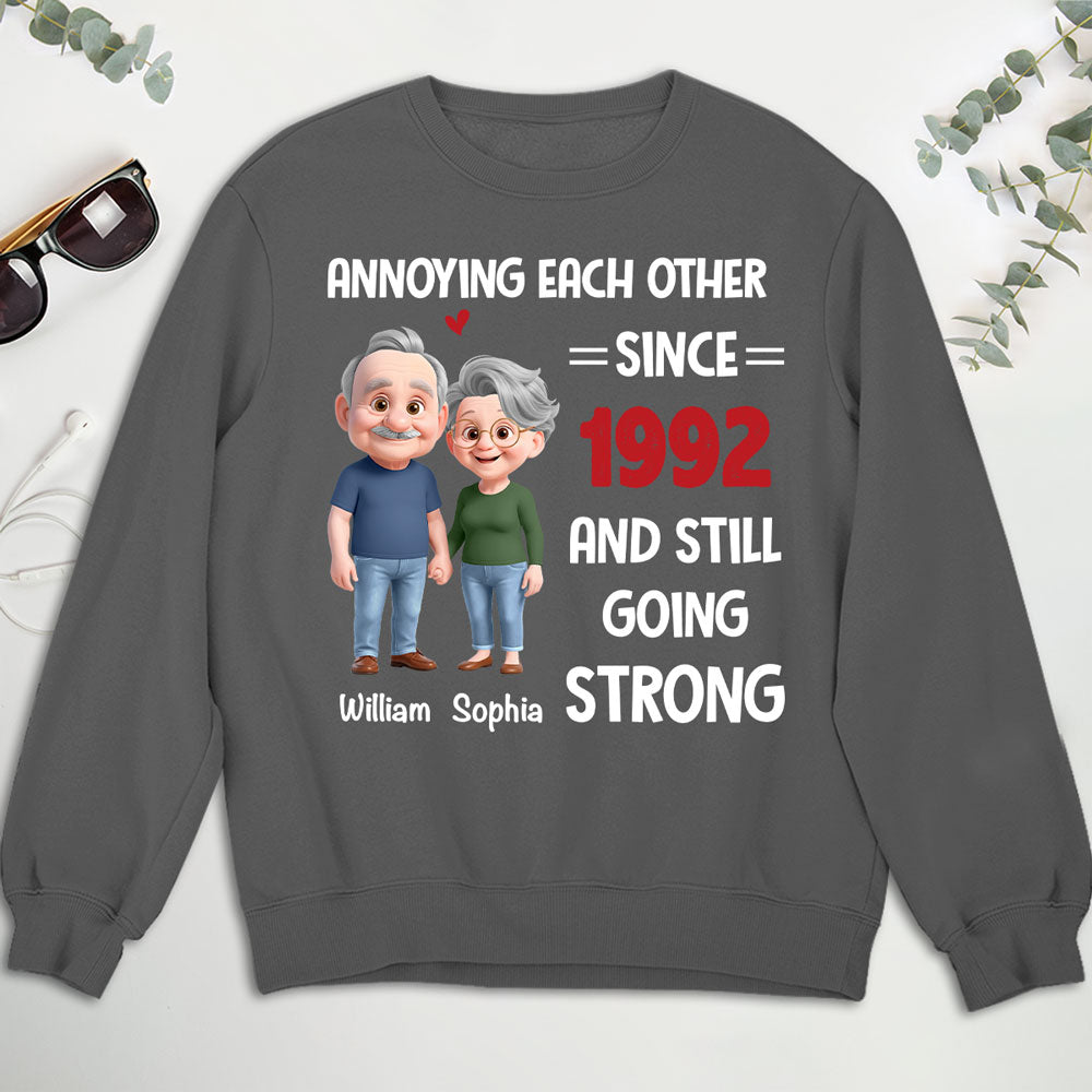 Custom Christmas Anniversary Keepsake Gifts For Husband • Still Bugging Each Other - Personalized Shirt