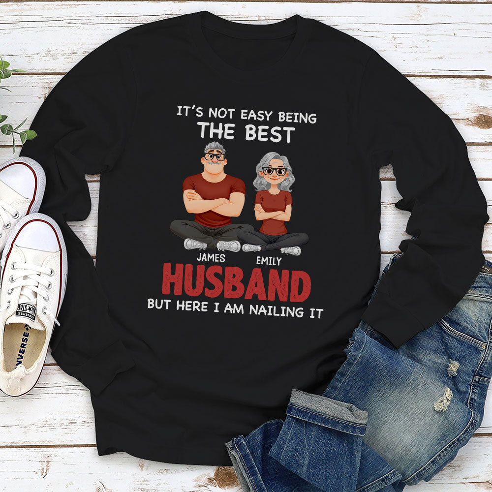 Custom Christmas Anniversary Keepsake Gifts For Husband • Being The Best Husband - Personalized Shirt