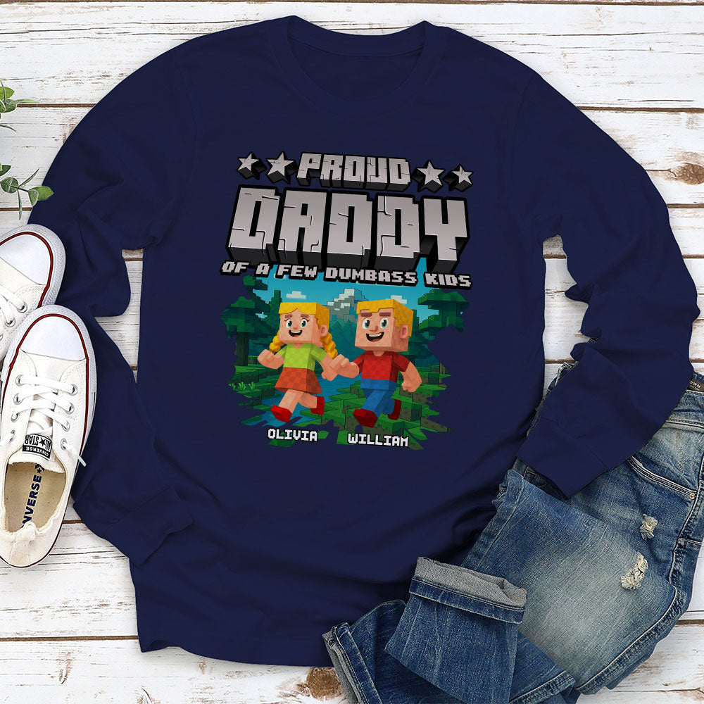 Custom Father's Day, Special Gift for Dad & Grandpa • Proud Grandfather Of Few Kids - Personalized Shirt