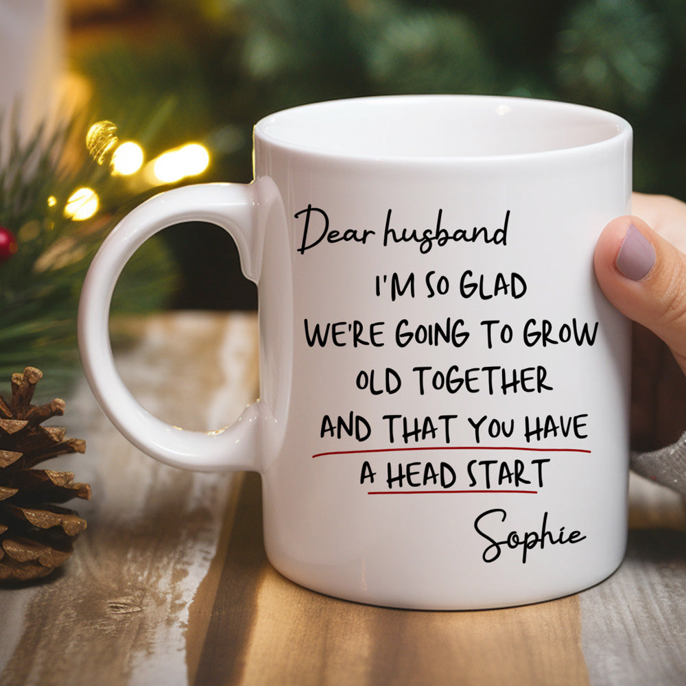 Custom Anniversary Keepsake Gifts For Couple • Grow Old Together - Personalized Coffee Mug