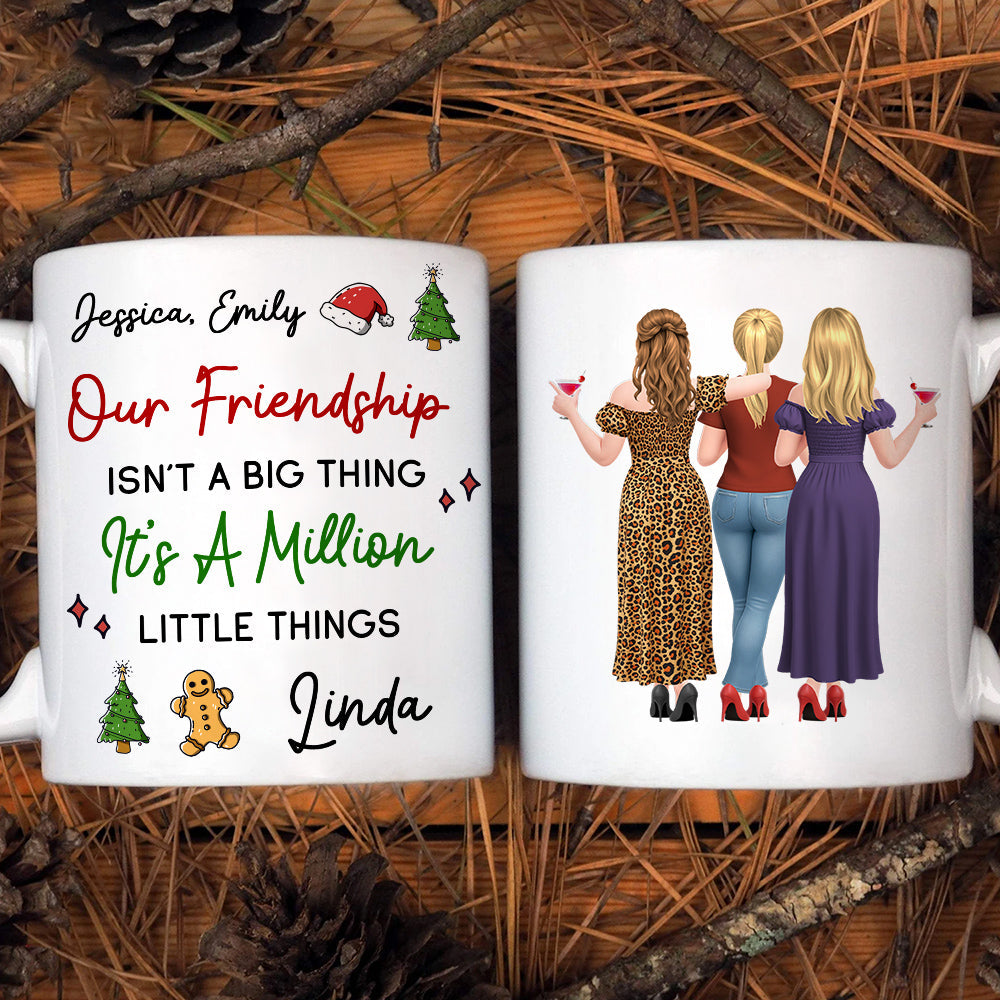 Custom Best Friend, Christmas & Birthday Friendship Keepsake Gift • Together We Create Little Magic - Personalized Coffee Mug