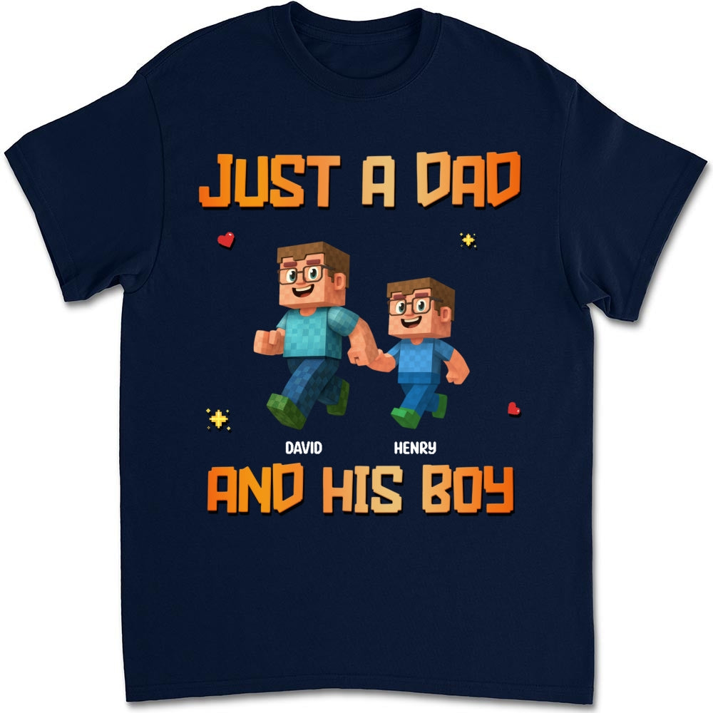 Custom Christmas Anniversary Keepsake Gifts For Husband • Just A Dad - Personalized Shirt
