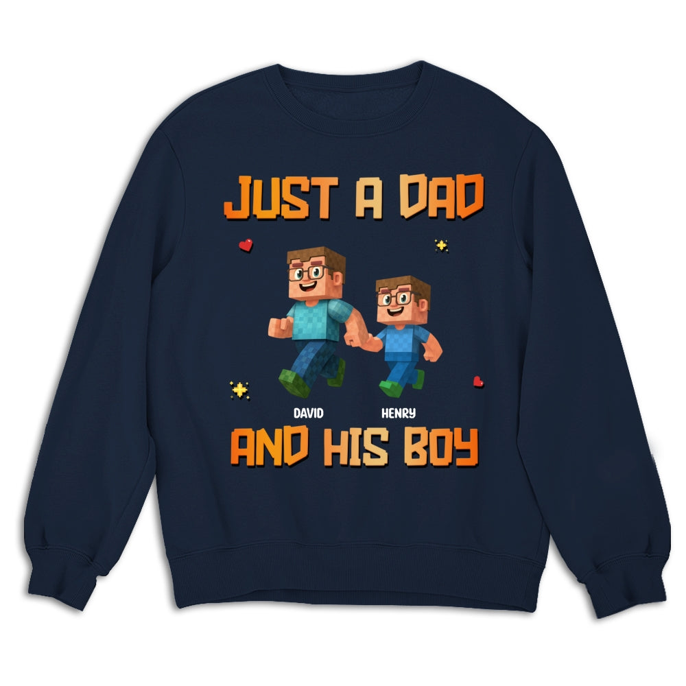 Custom Christmas Anniversary Keepsake Gifts For Husband • Just A Dad - Personalized Shirt