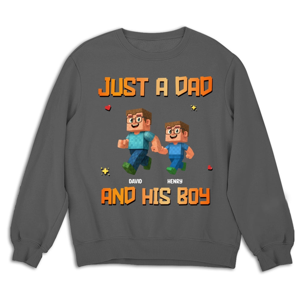 Custom Christmas Anniversary Keepsake Gifts For Husband • Just A Dad - Personalized Shirt
