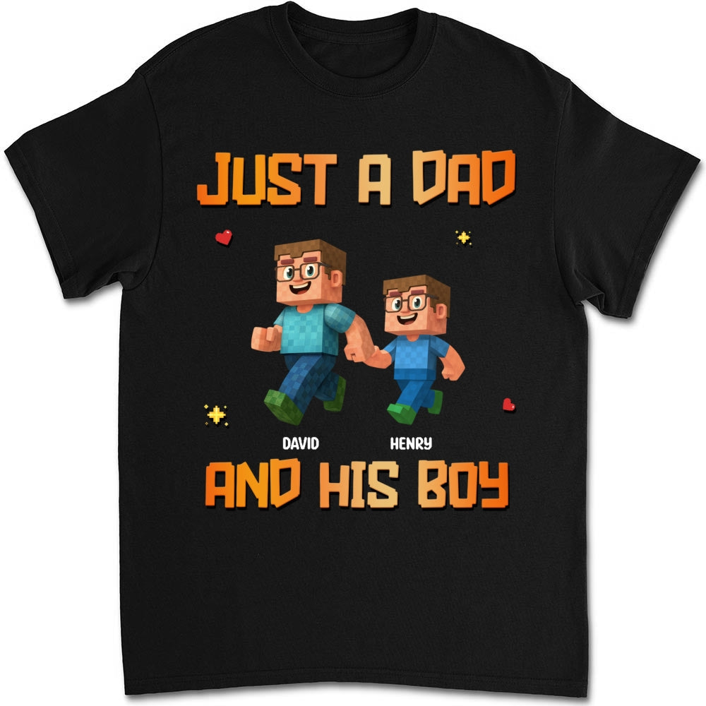 Custom Christmas Anniversary Keepsake Gifts For Husband • Just A Dad - Personalized Shirt