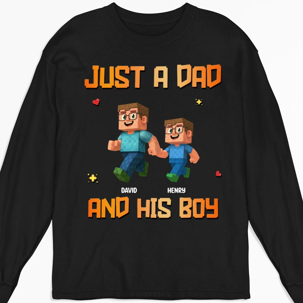 Custom Christmas Anniversary Keepsake Gifts For Husband • Just A Dad - Personalized Shirt