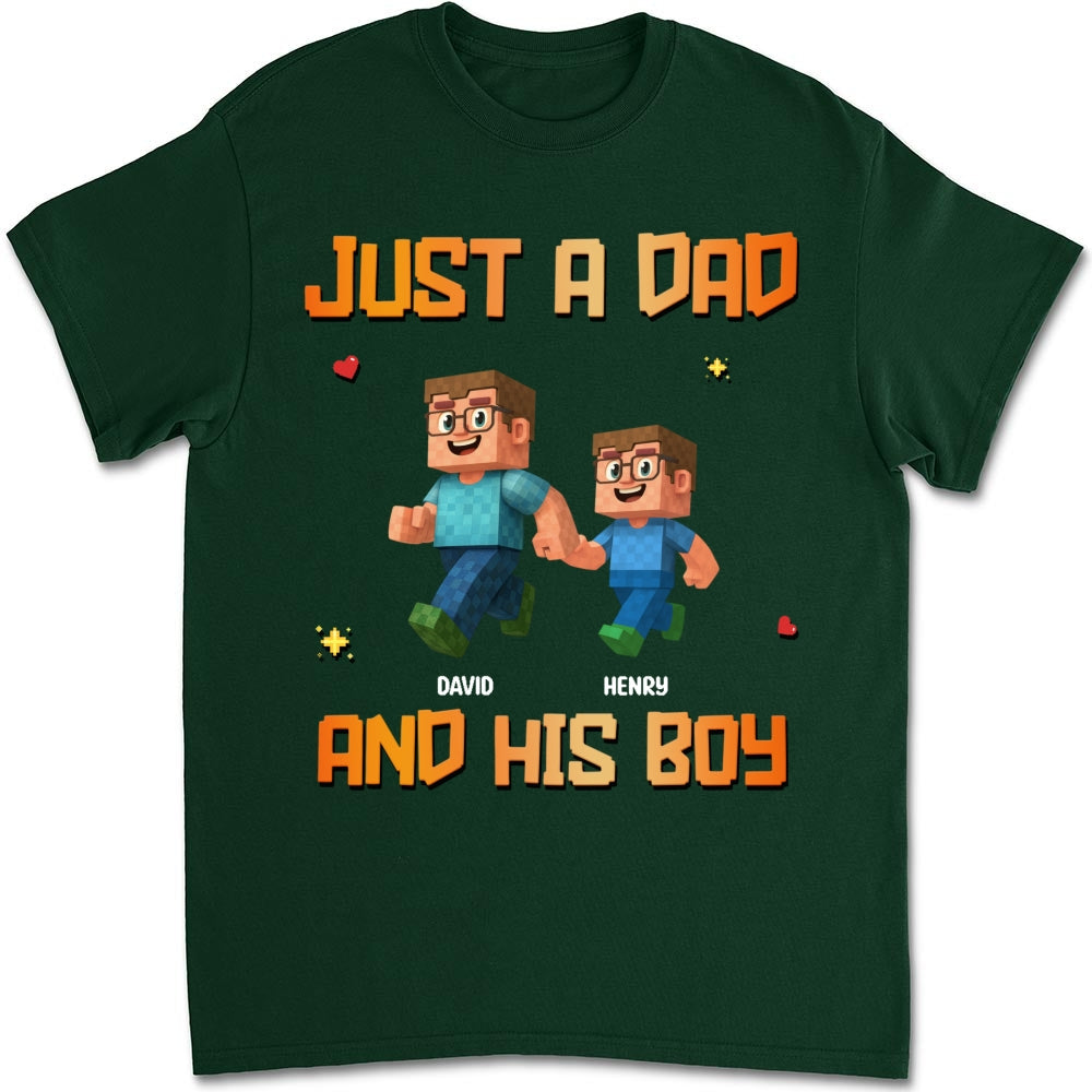 Custom Christmas Anniversary Keepsake Gifts For Husband • Just A Dad - Personalized Shirt
