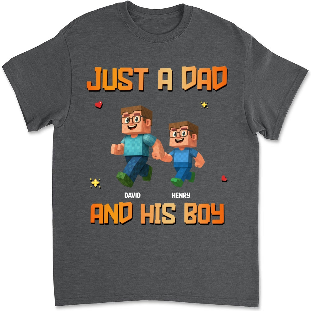Custom Christmas Anniversary Keepsake Gifts For Husband • Just A Dad - Personalized Shirt