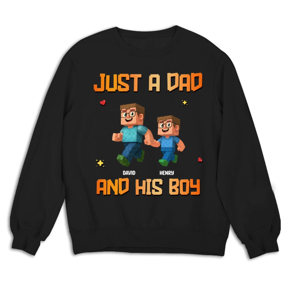 Custom Christmas Anniversary Keepsake Gifts For Husband • Just A Dad - Personalized Shirt