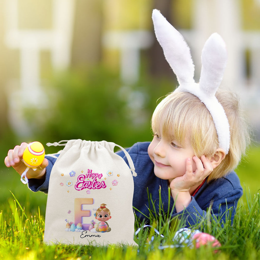 Easter Joy And Bunny Hugs - Personalized Favor Bag
