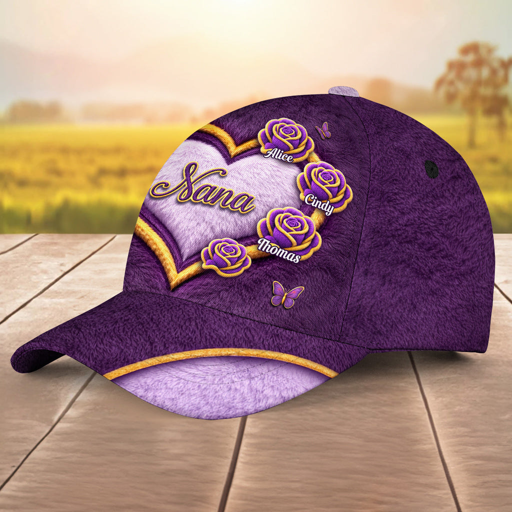 Grandma Flowers - Personalized Classic Cap