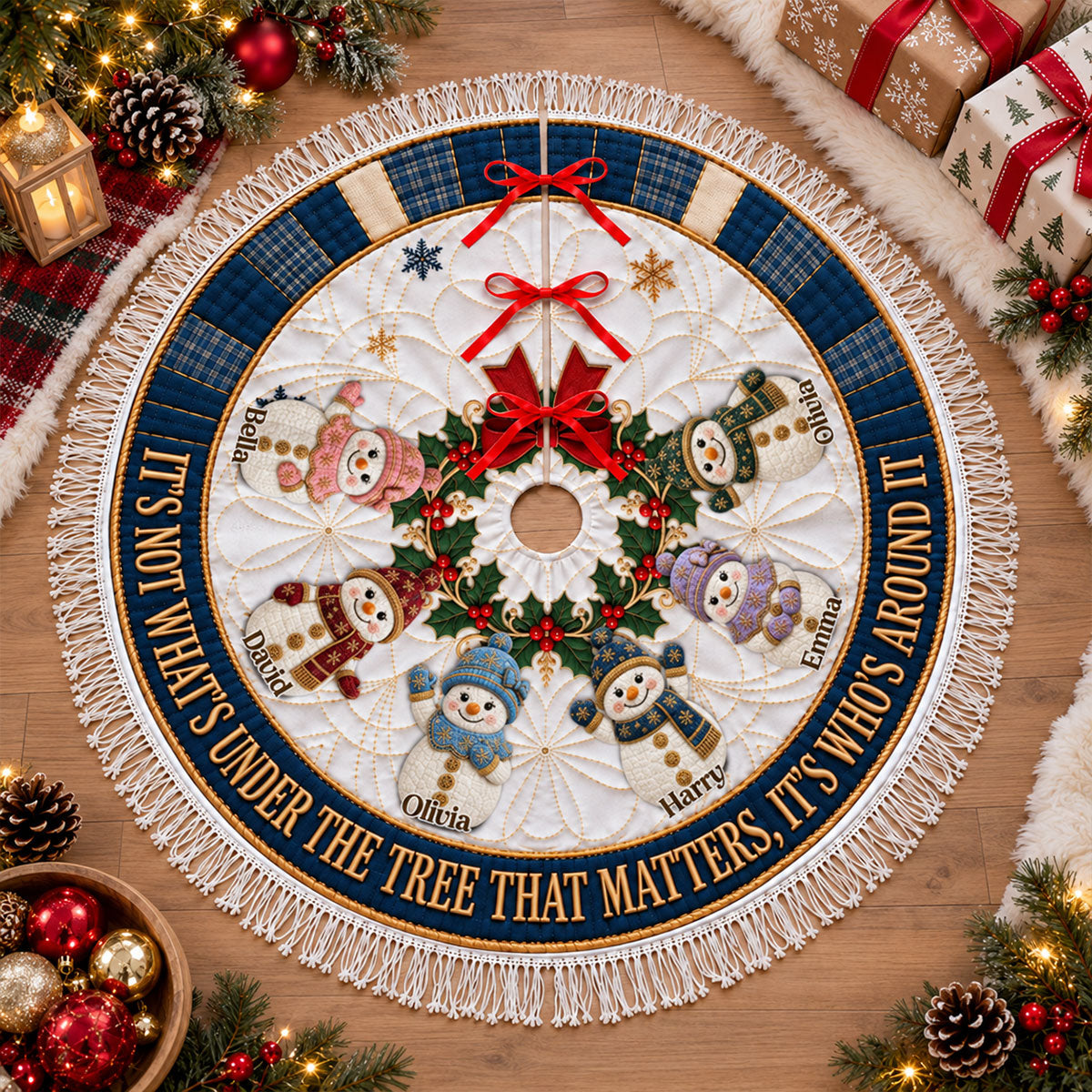 Together This Christmas - Personalized Tree Skirt